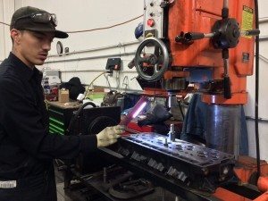 Machine Shop Checking Diesel Cylinder Head