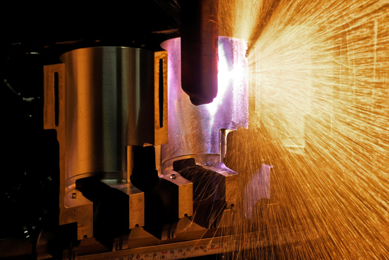 Plasma Transferred Wire Arc Close Up of Weld